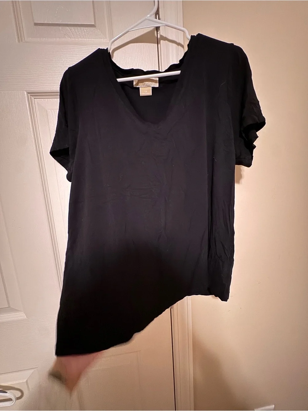 Michael Kors Black V-Neck Short Sleeve Tee